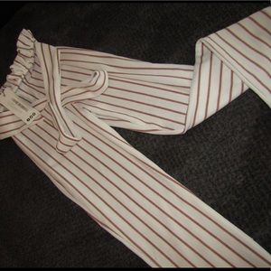 Straight leg belted pants